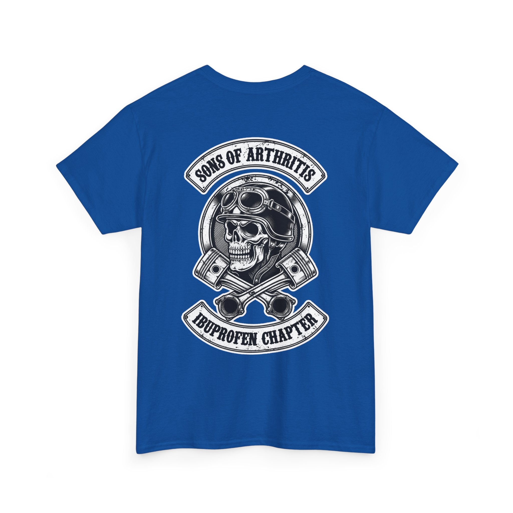 Sons of Arthritis Tee — Humorous Biker Skull "Ibuprofen Chapter" T-Shirt