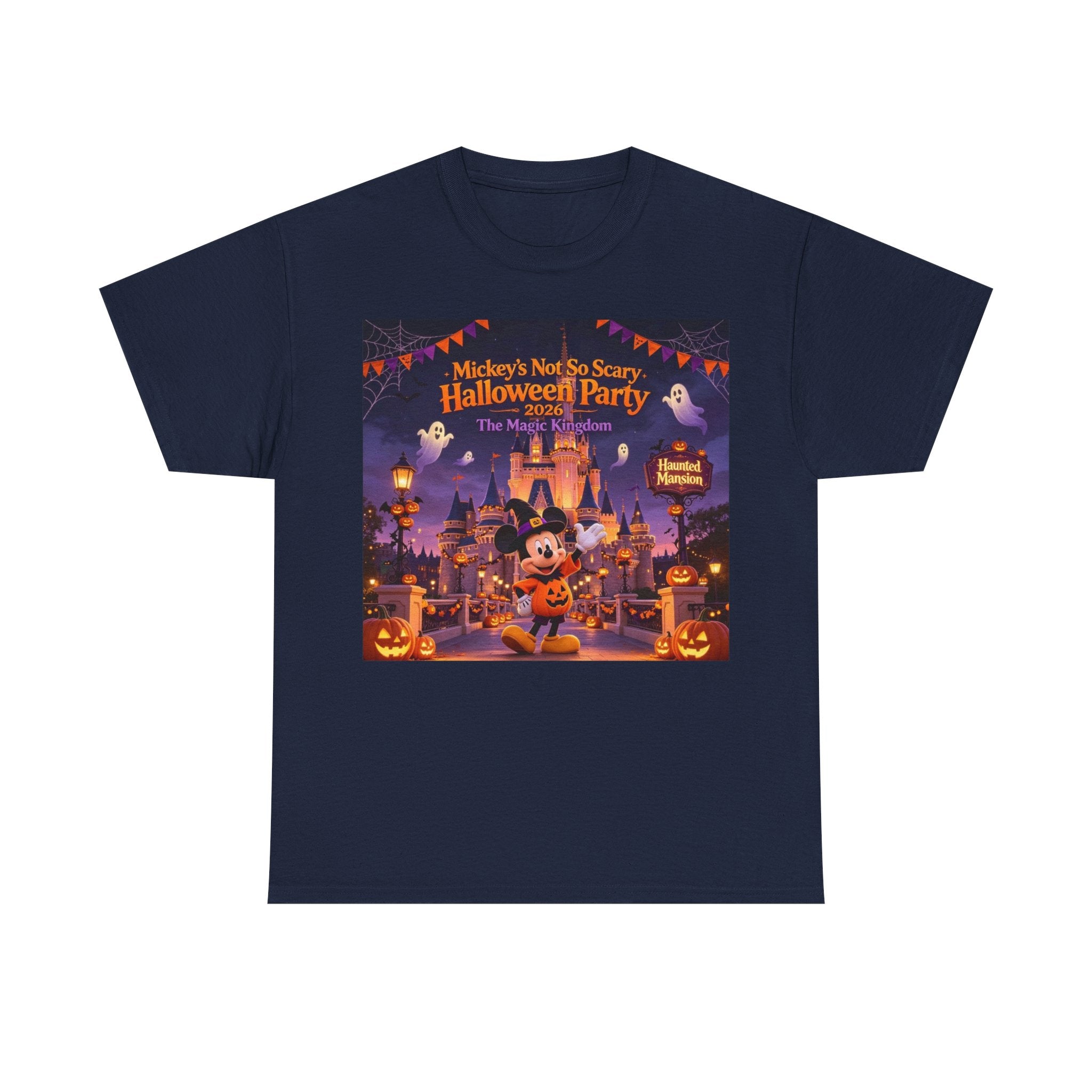 Halloween Mickey T-Shirt — "Not So Scary Halloween Party" Castle Graphic Tee