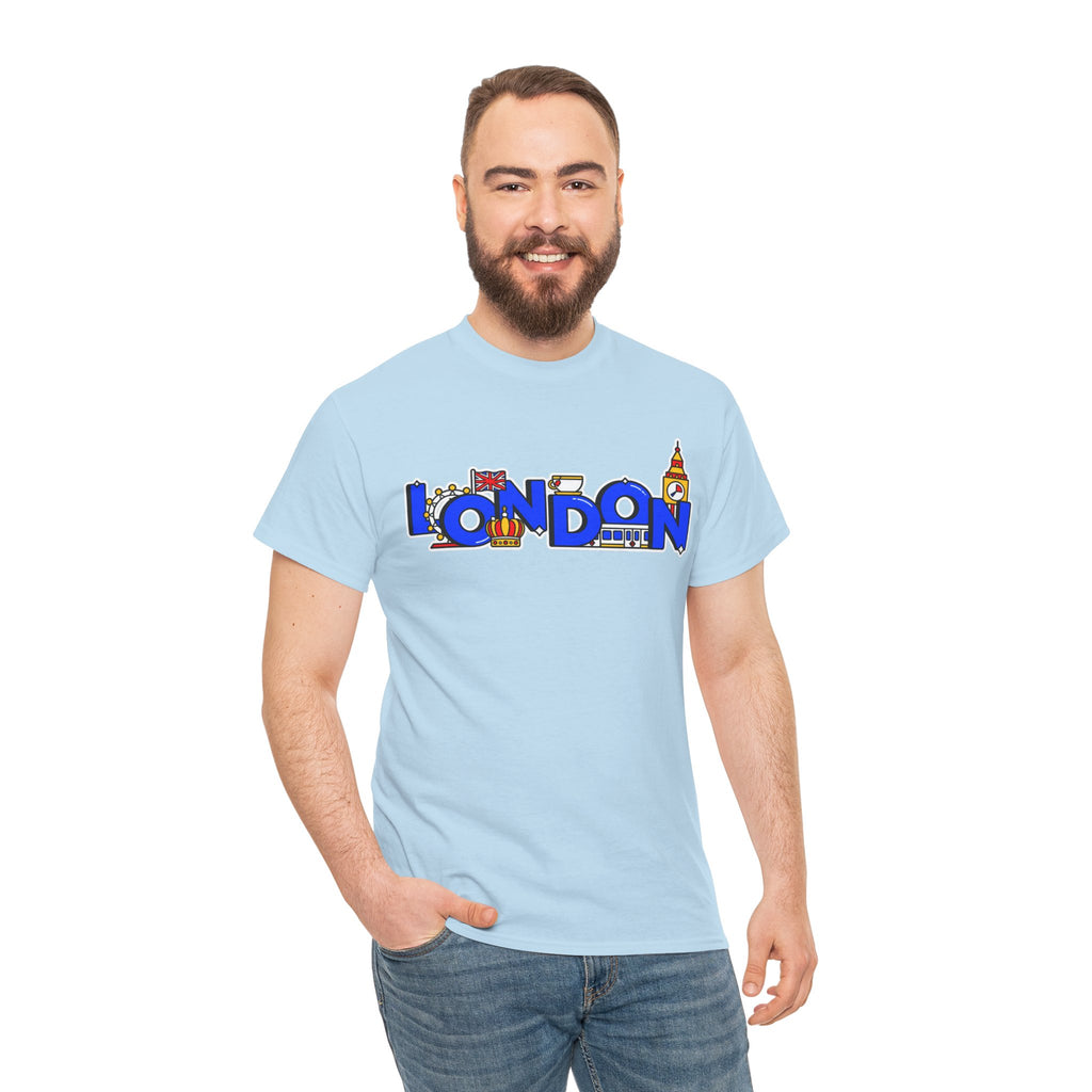 London Cityscape Tee — Illustrated London Landmarks Shirt