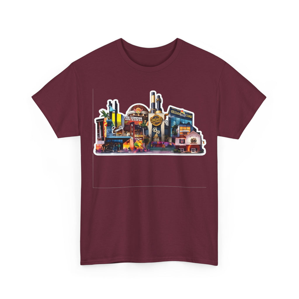 Universal Orlando Skyline T-Shirt — Neon Strip Casino Cityscape Tee