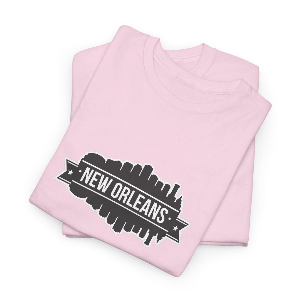 New Orleans Skyline T-Shirt – Retro Badge Cityscape Tee