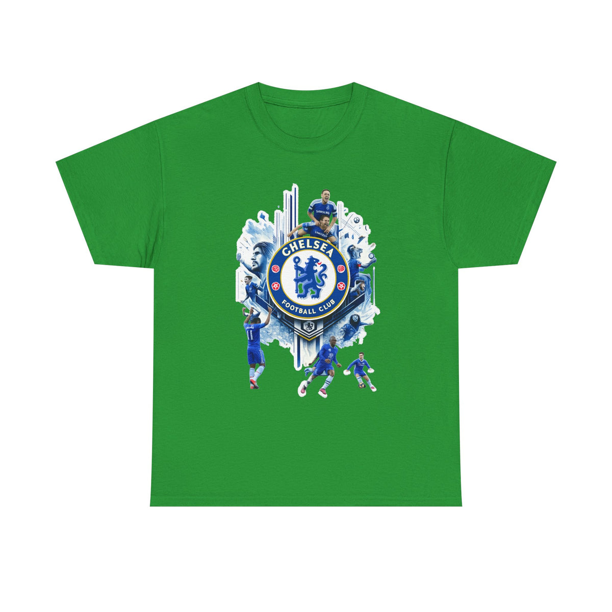 Chelsea FC Crest Players T-Shirt — Blue Football Fan Tee
