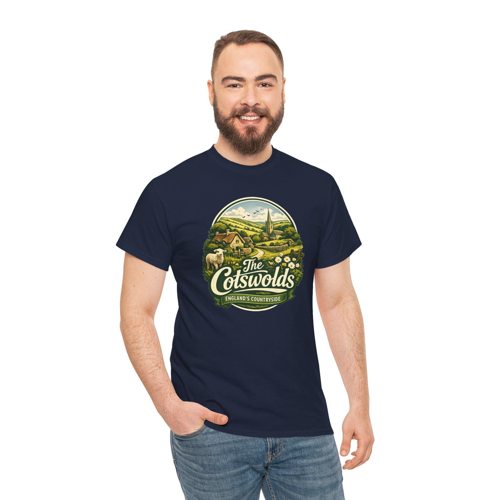 Cotswolds Vintage Landscape T‑Shirt — The Cotswolds Countryside Tee