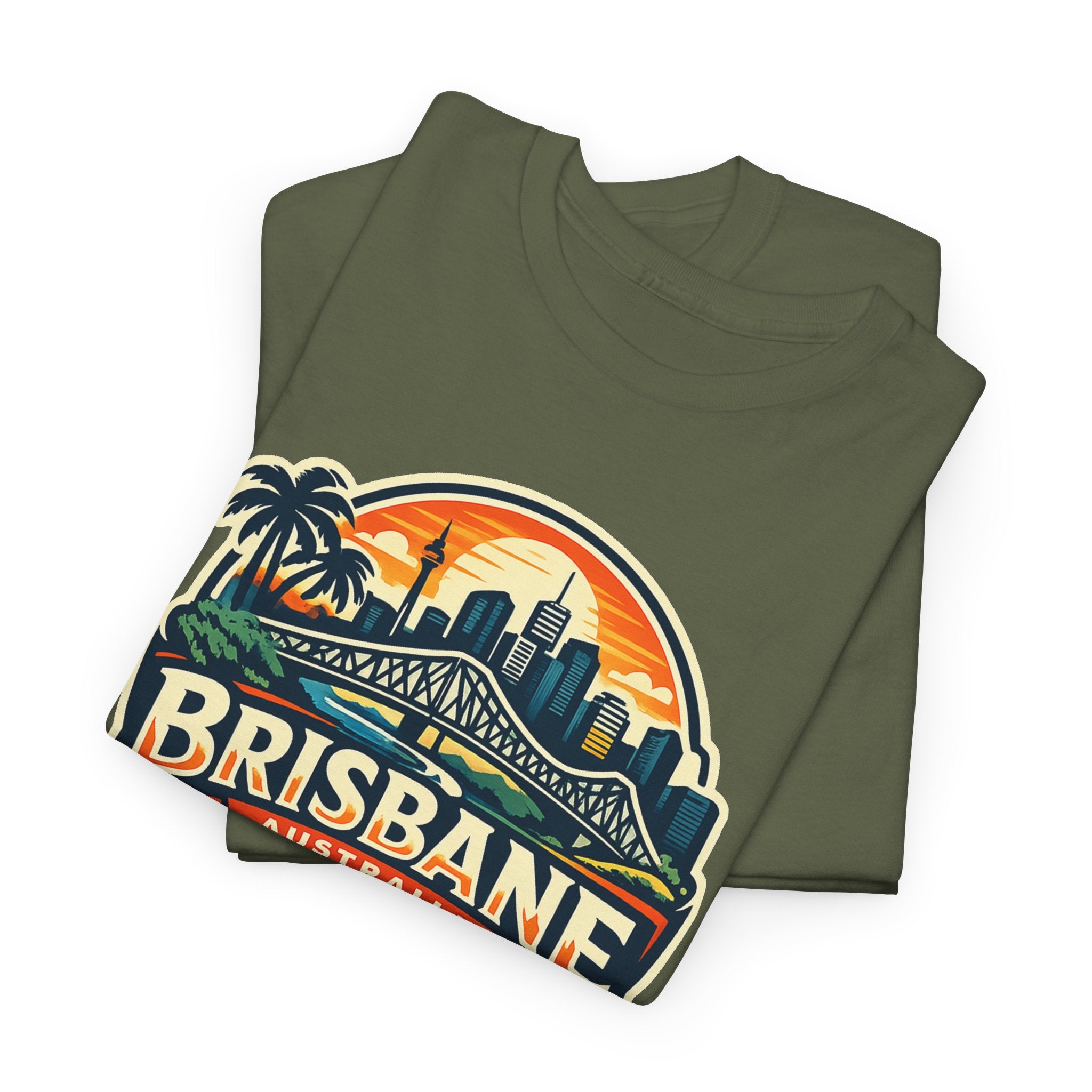 Brisbane Australia Vintage Sunset T-Shirt
