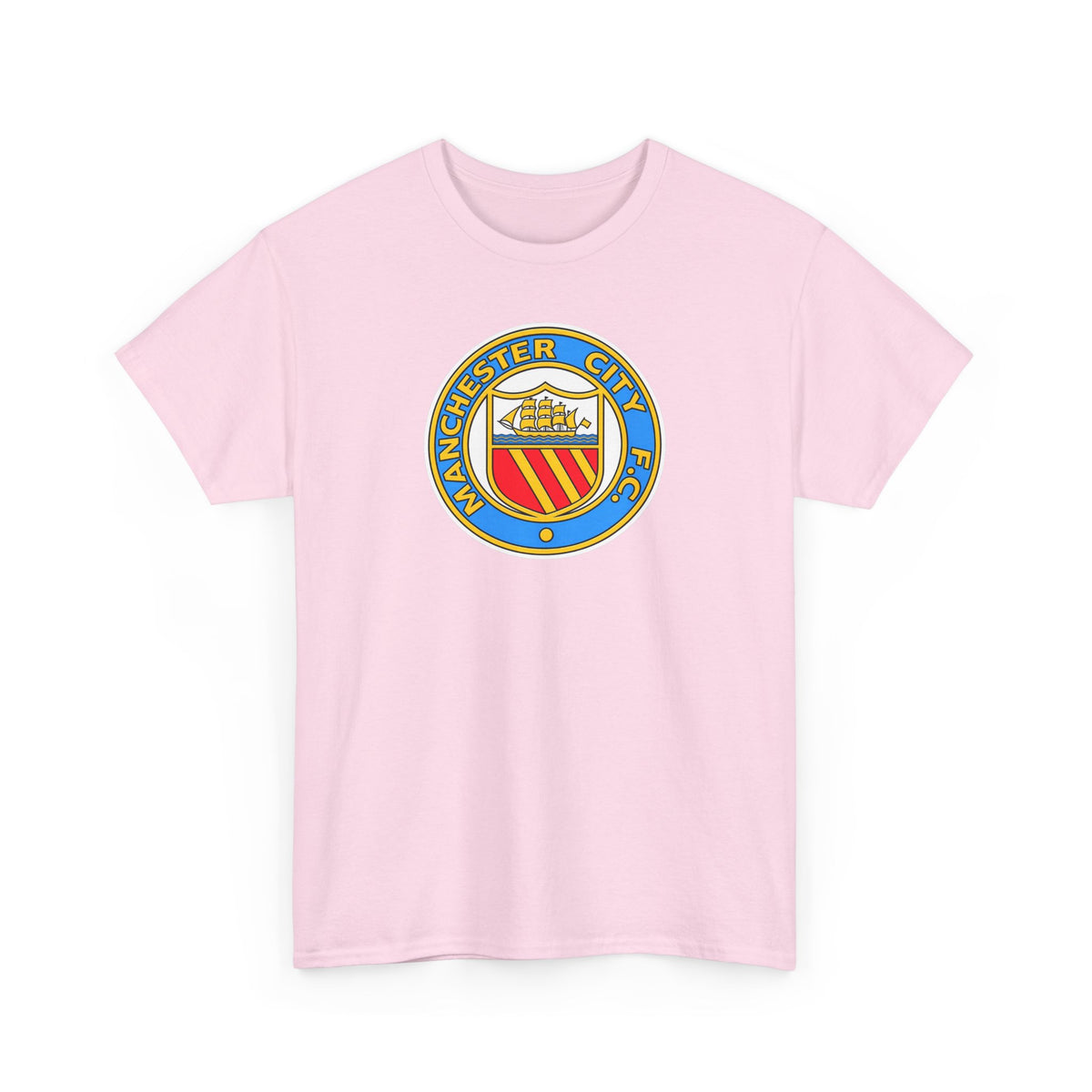 Manchester City Retro Crest Cotton T-Shirt