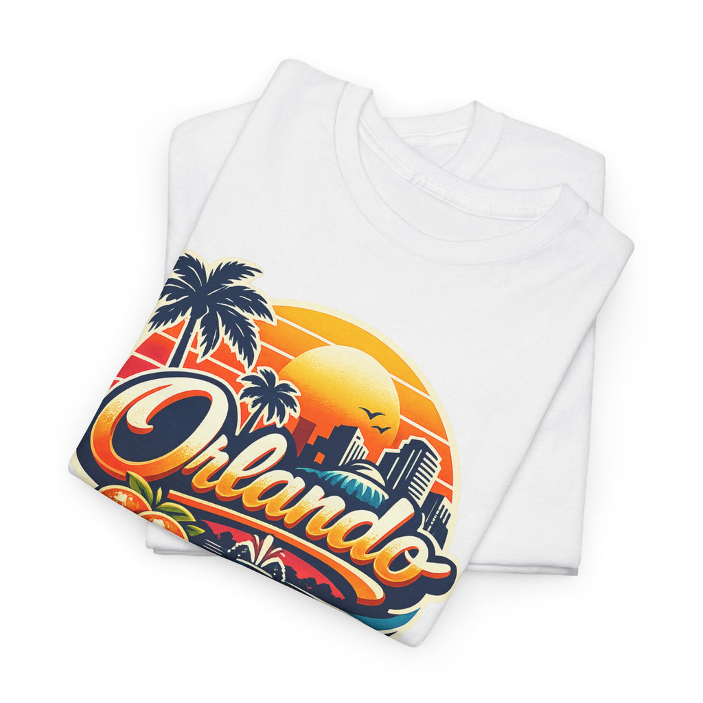 Orlando Retro Sunset T-Shirt — Vintage Florida Vacation Tee
