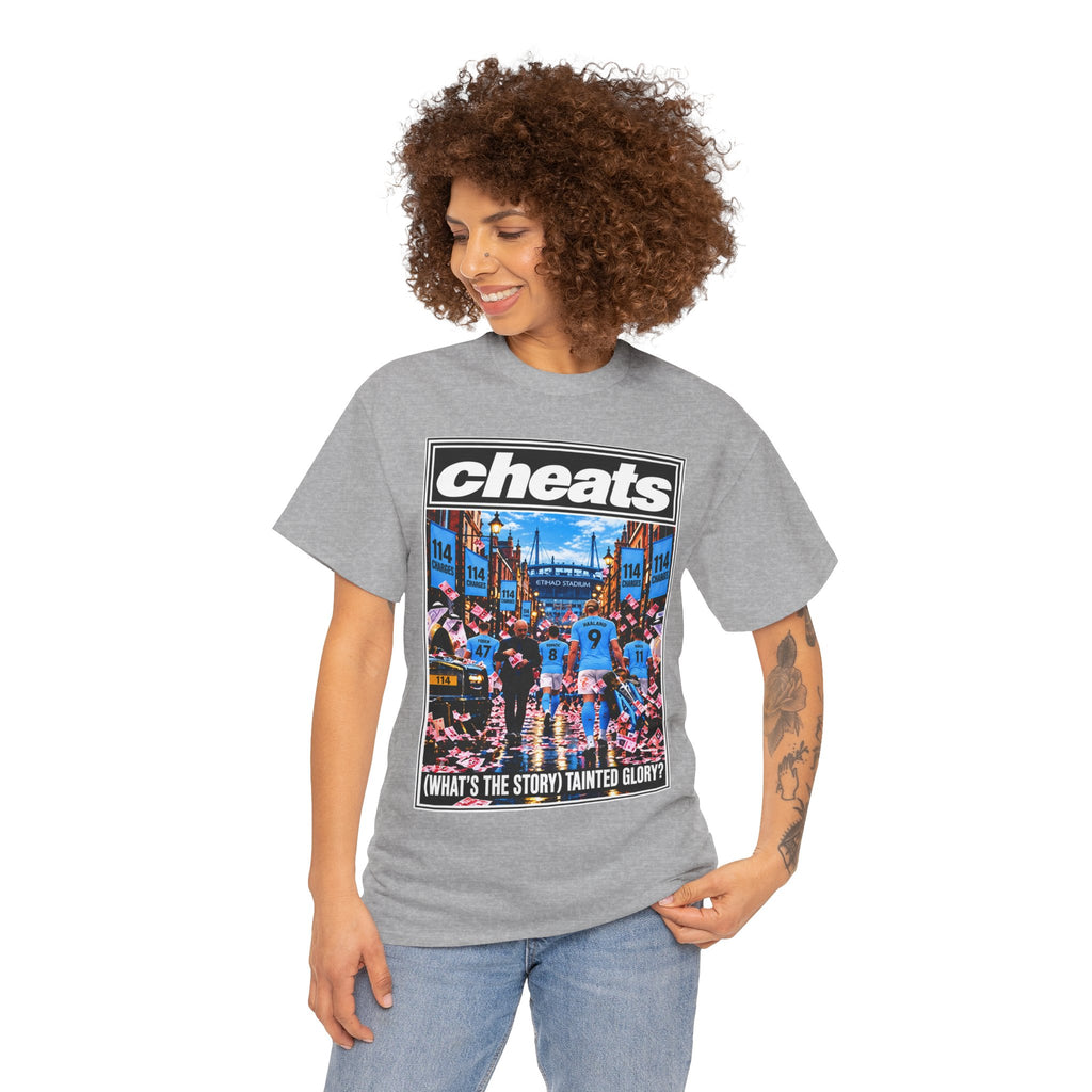 Cheats “What’s the Story? Tainted Glory?” Sports Graphic Cotton T-Shirt