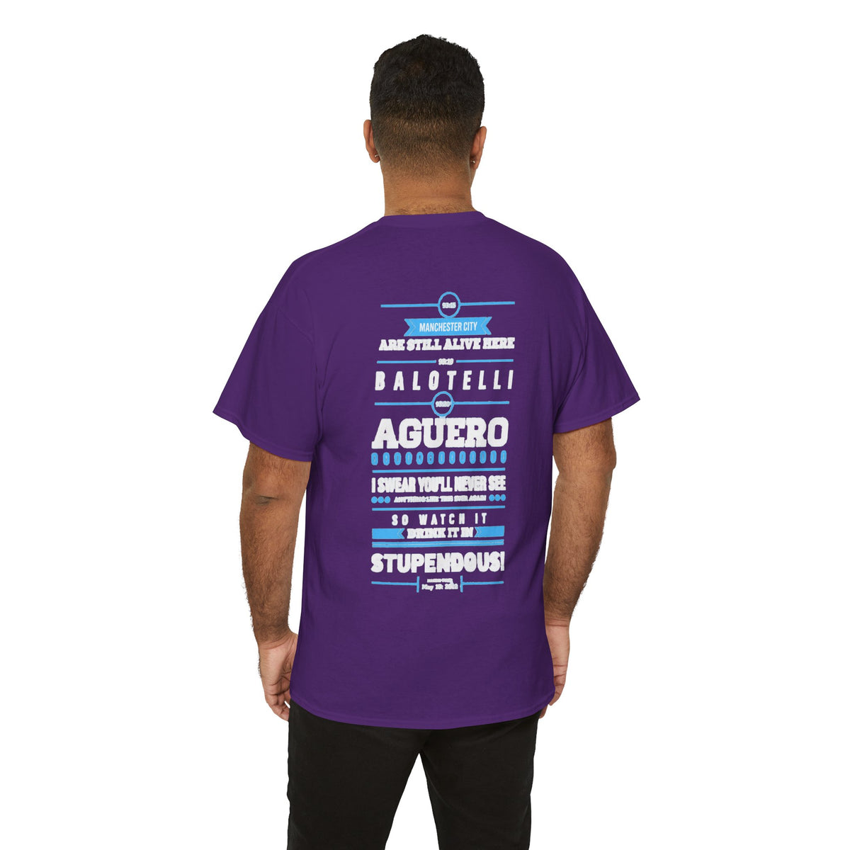 Manchester City Vintage Football Tee — Aguero & Balotelli Fan Shirt
