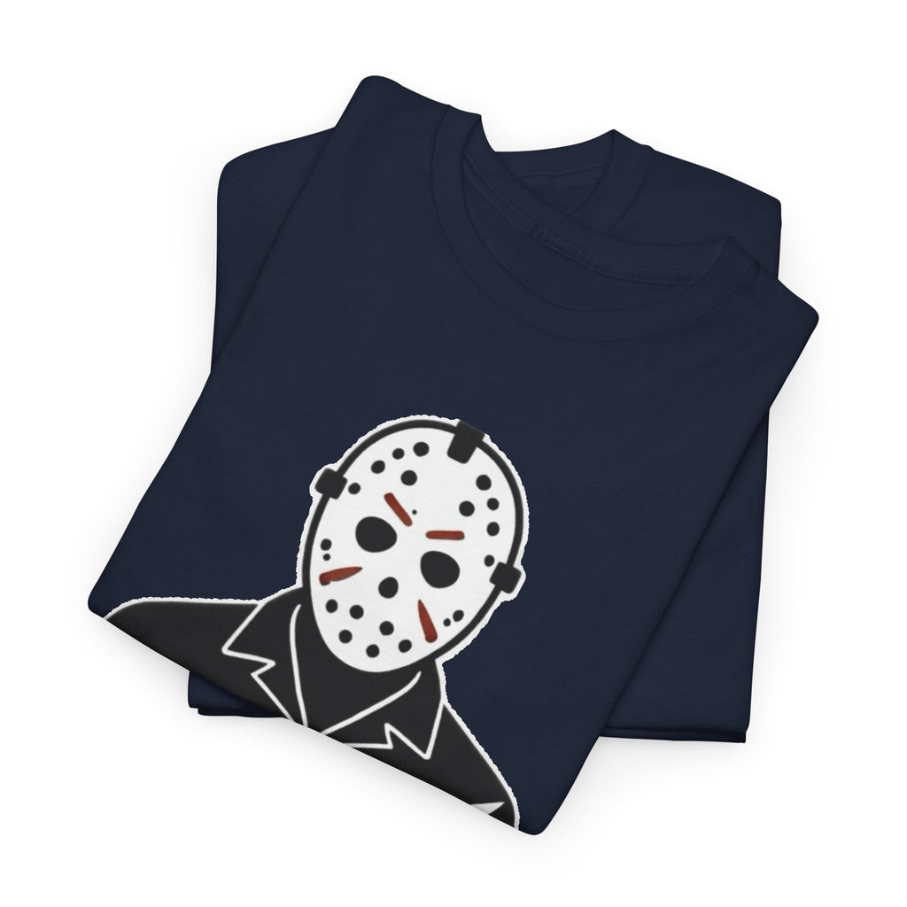 Hockey Mask Killer Tee — Retro Jason Voorhees Horror T-Shirt