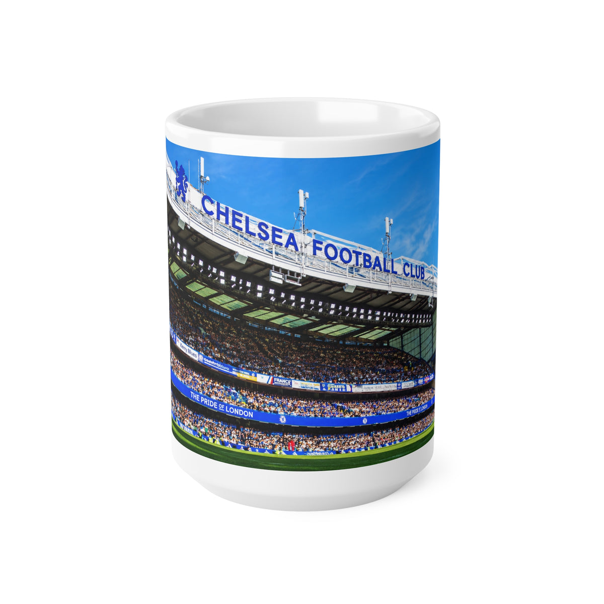 Chelsea Football Club Stadium Mug — Ceramic Coffee Cup (11oz/15oz)