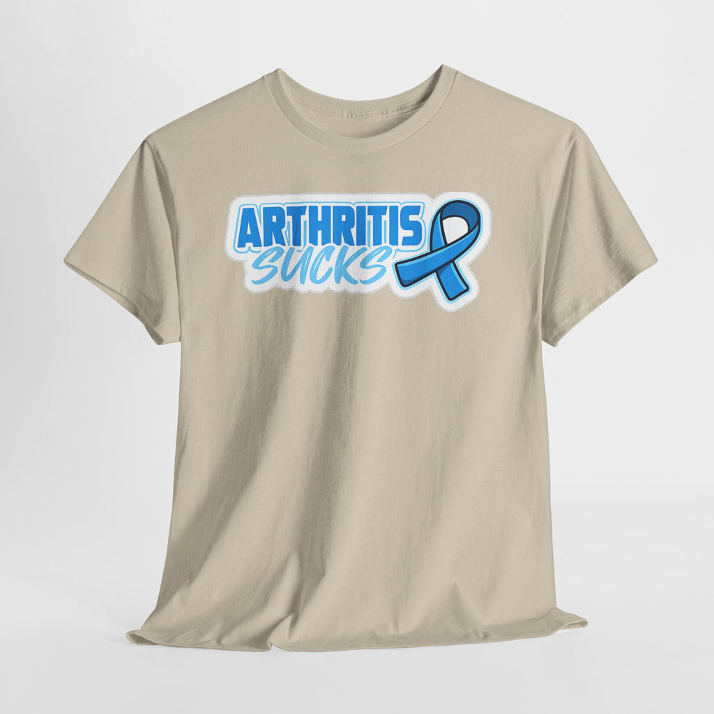 Arthritis Sucks T-Shirt with Awareness Ribbon — Arthritis Support Tee