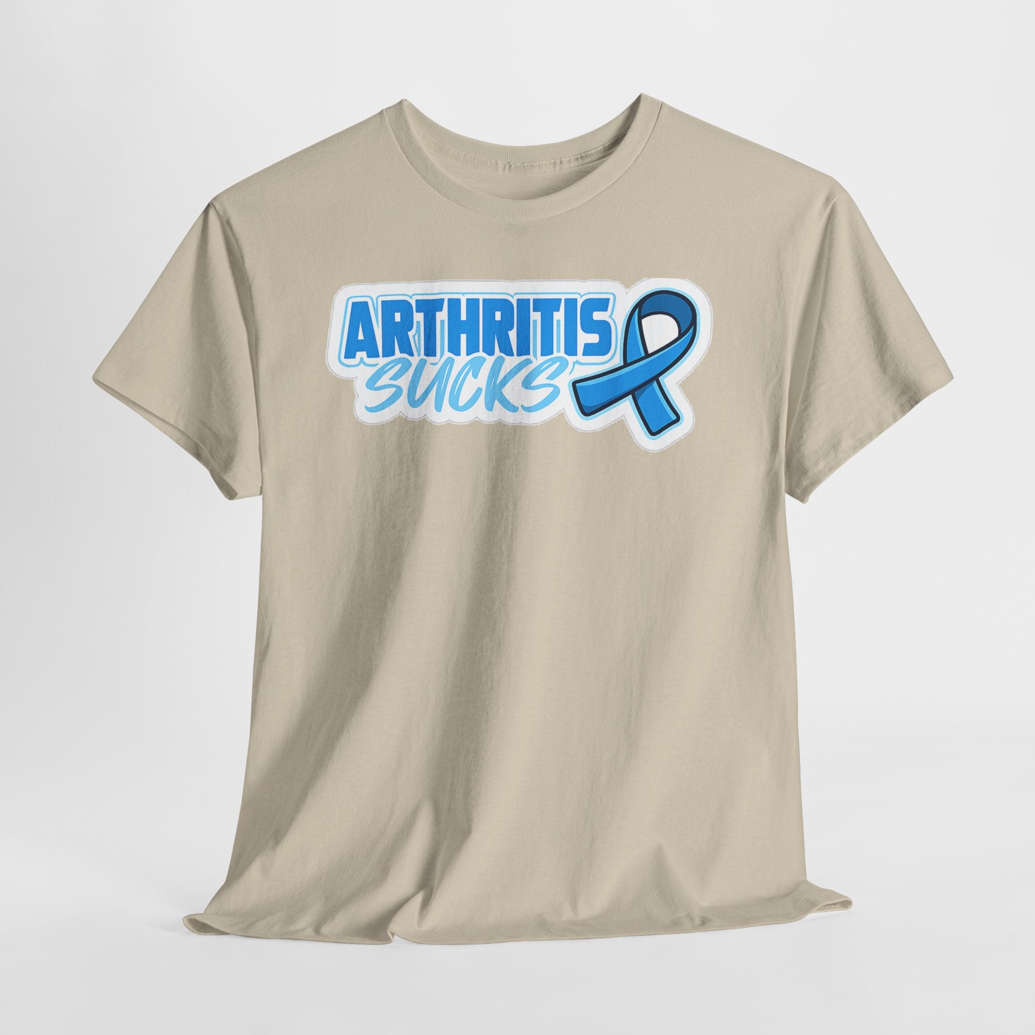 Arthritis Sucks T-Shirt with Awareness Ribbon — Arthritis Support Tee