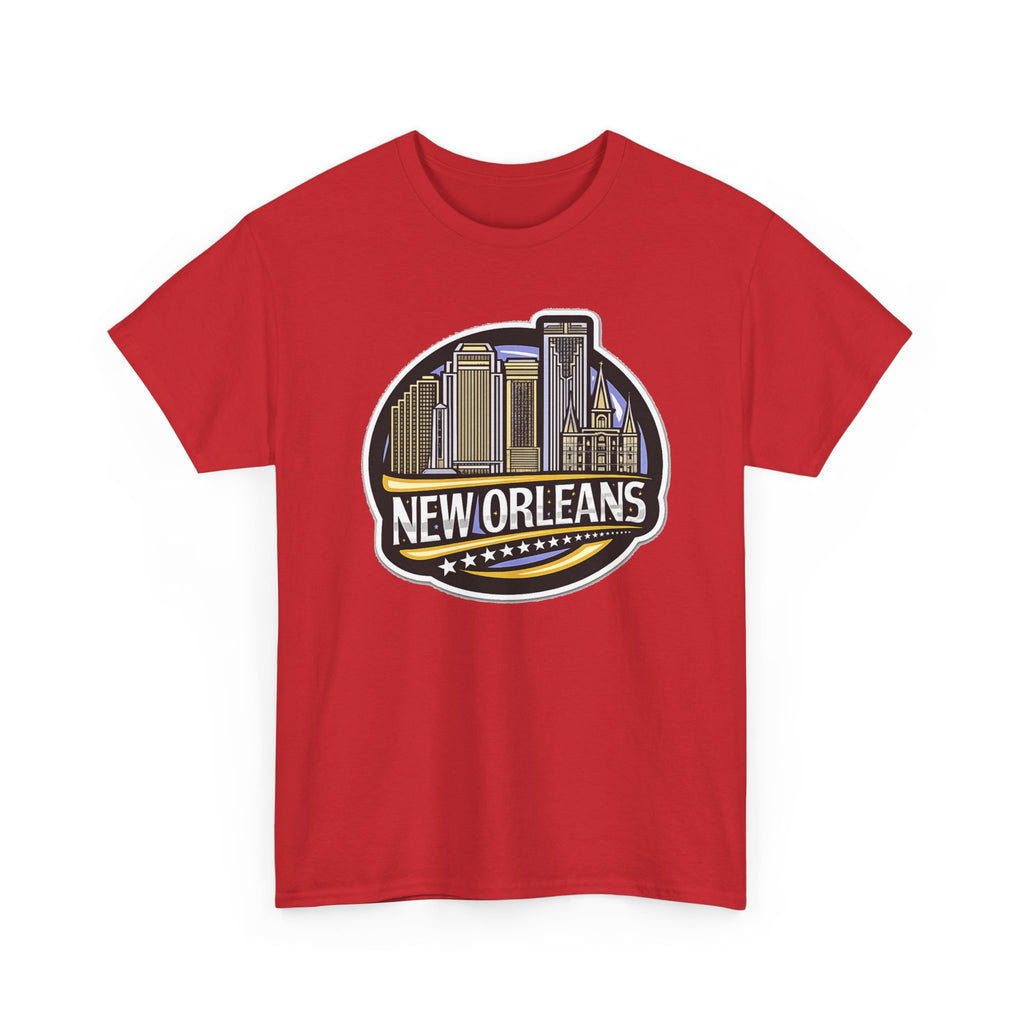 New Orleans Skyline Cotton T-Shirt — City Badge Tee