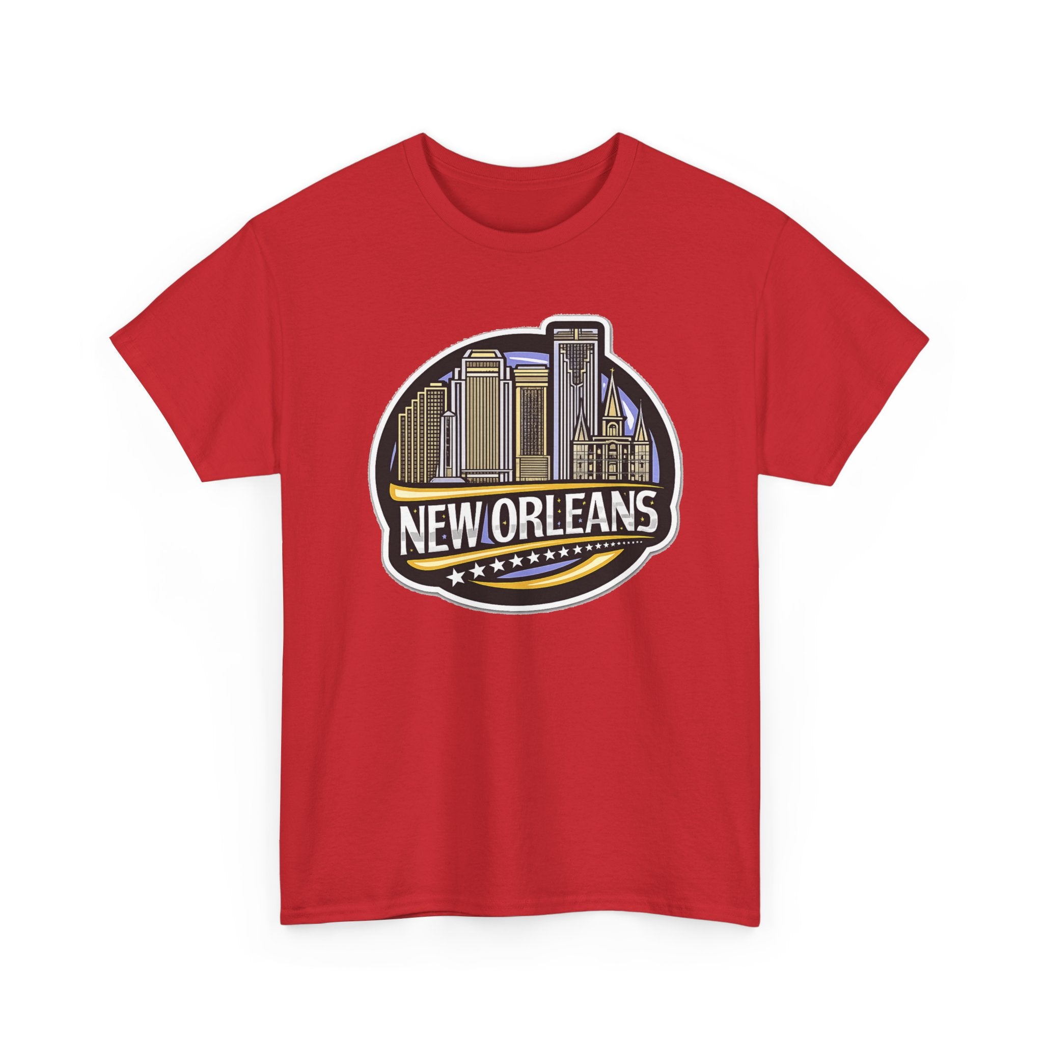 New Orleans Skyline Cotton T-Shirt — City Badge Tee