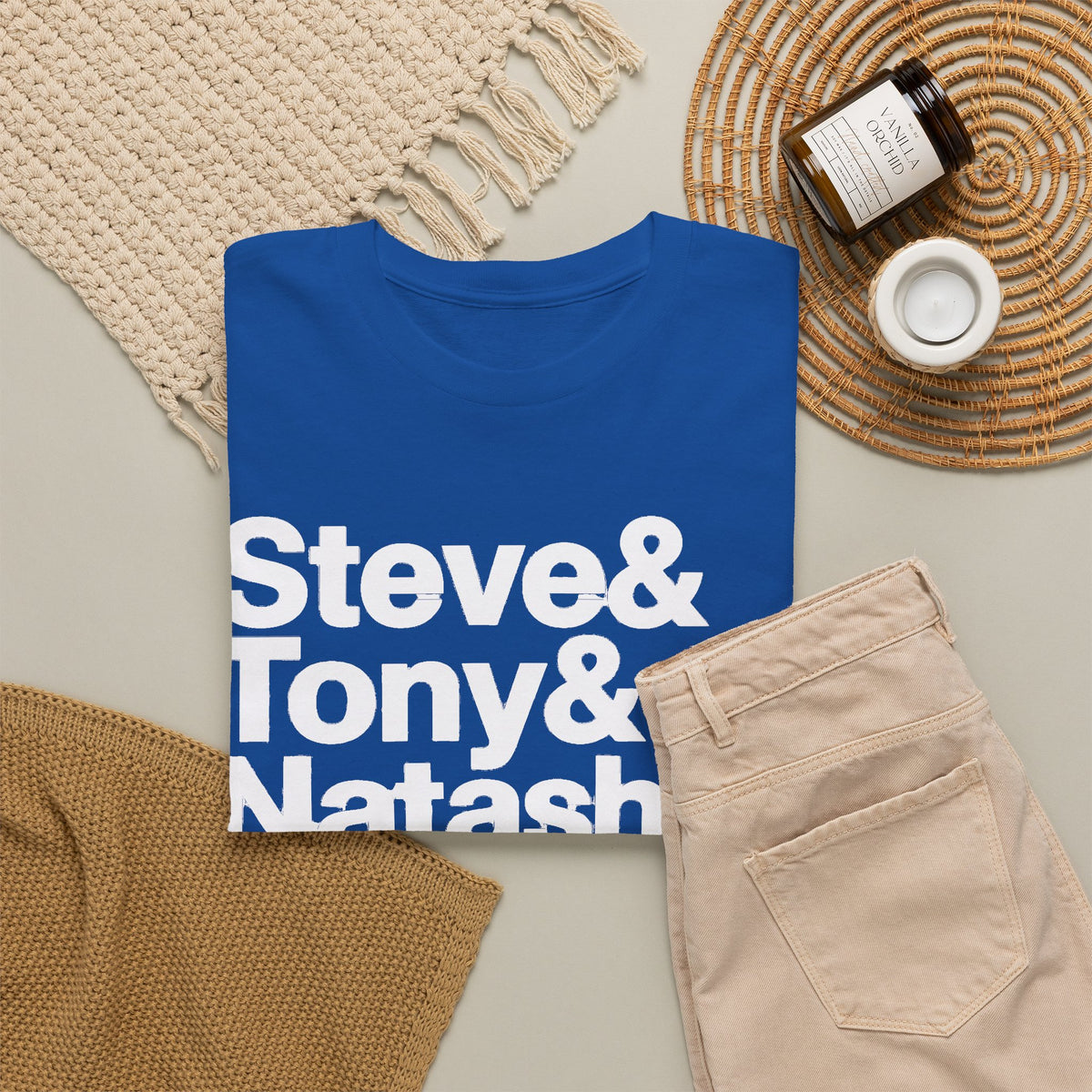 Avenger Names T-Shirt — Steve & Tony & Natasha & Bruce & Clint & Thor Tee