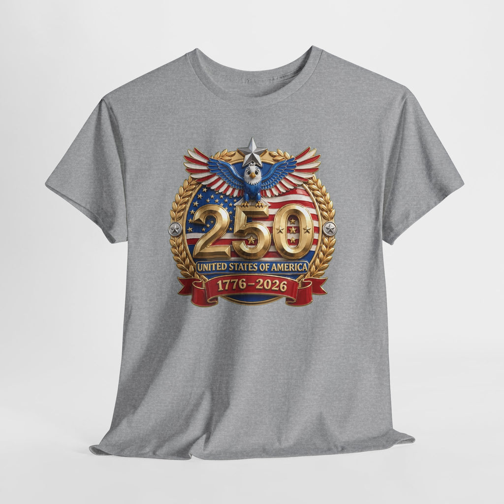 250th USA Anniversary T-Shirt – 1776–2026 Patriotic Eagle Emblem Tee