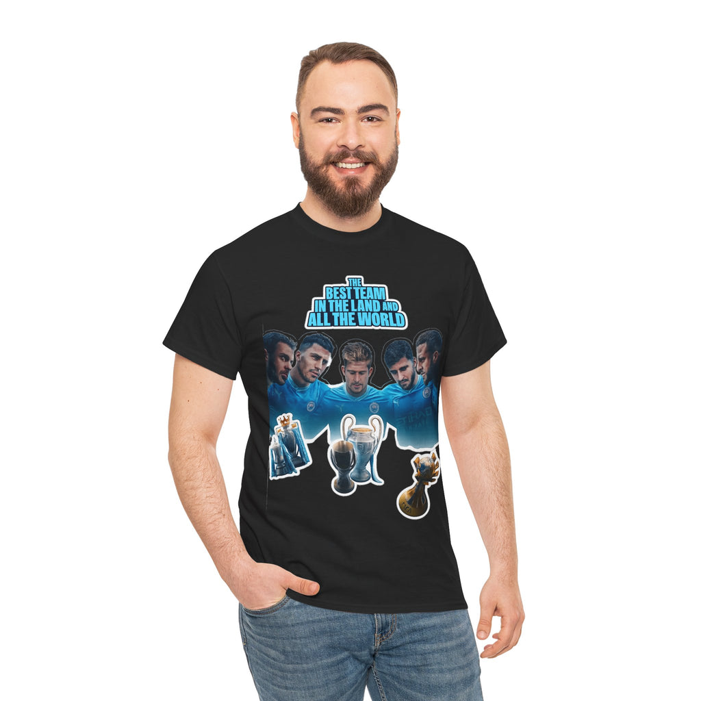 Manchester City — "Best Team in the Land and All the World" Cotton T-Shirt