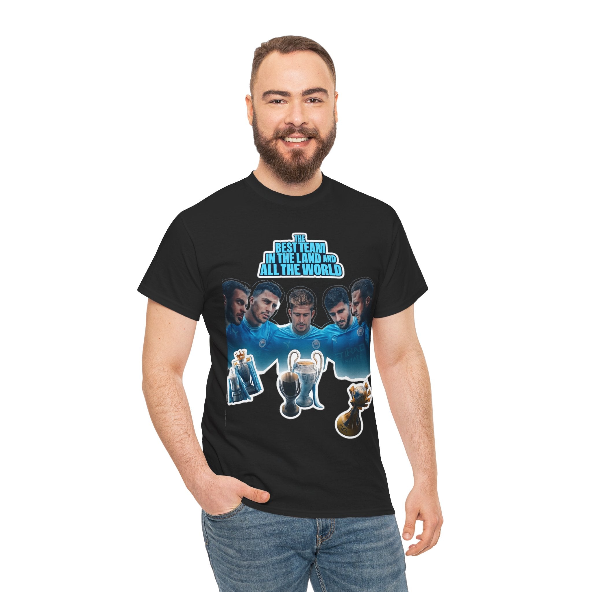 Manchester City — "Best Team in the Land and All the World" Cotton T-Shirt