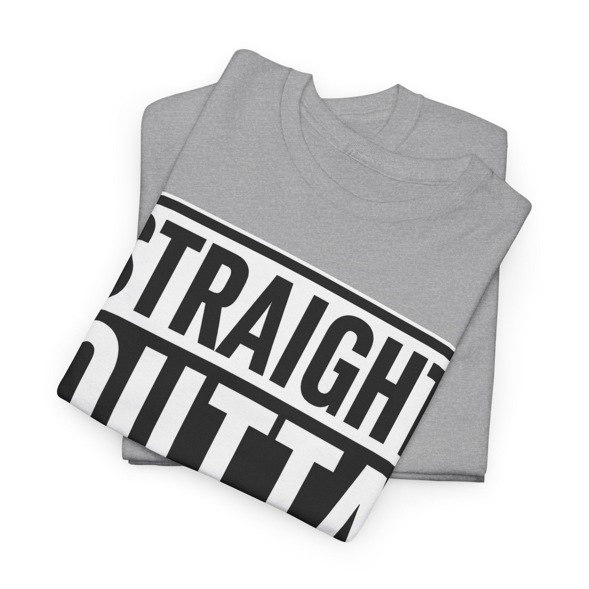 Straight Outta Hell T-Shirt — Bold Gothic Graphic Tee