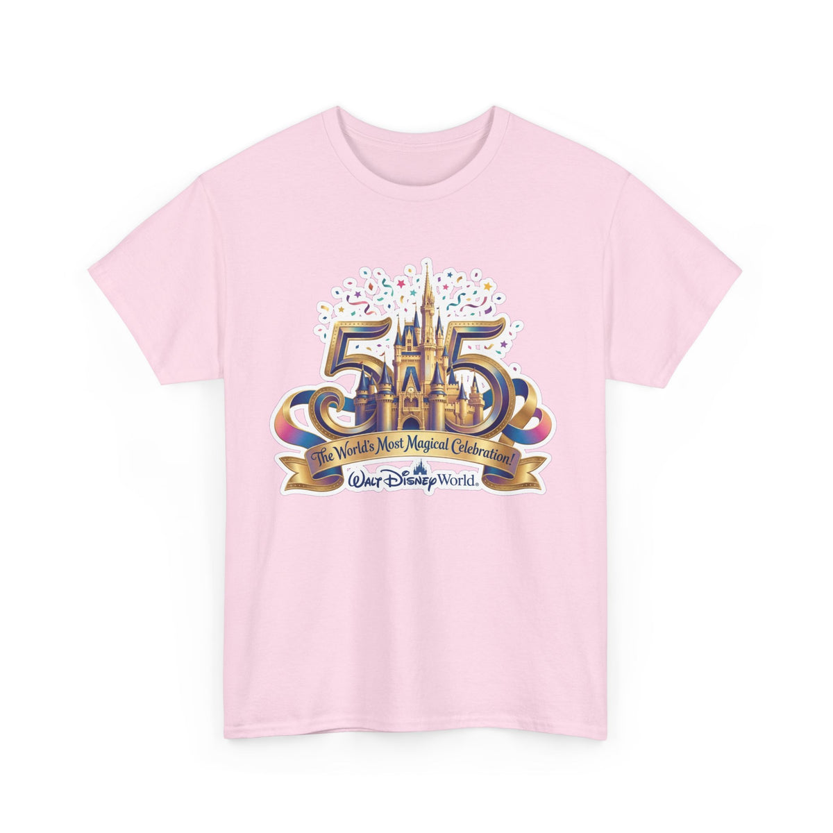 Disney World 50th Anniversary Castle Tee — 'The World's Most Magical Celebration' Souvenir T-Shirt