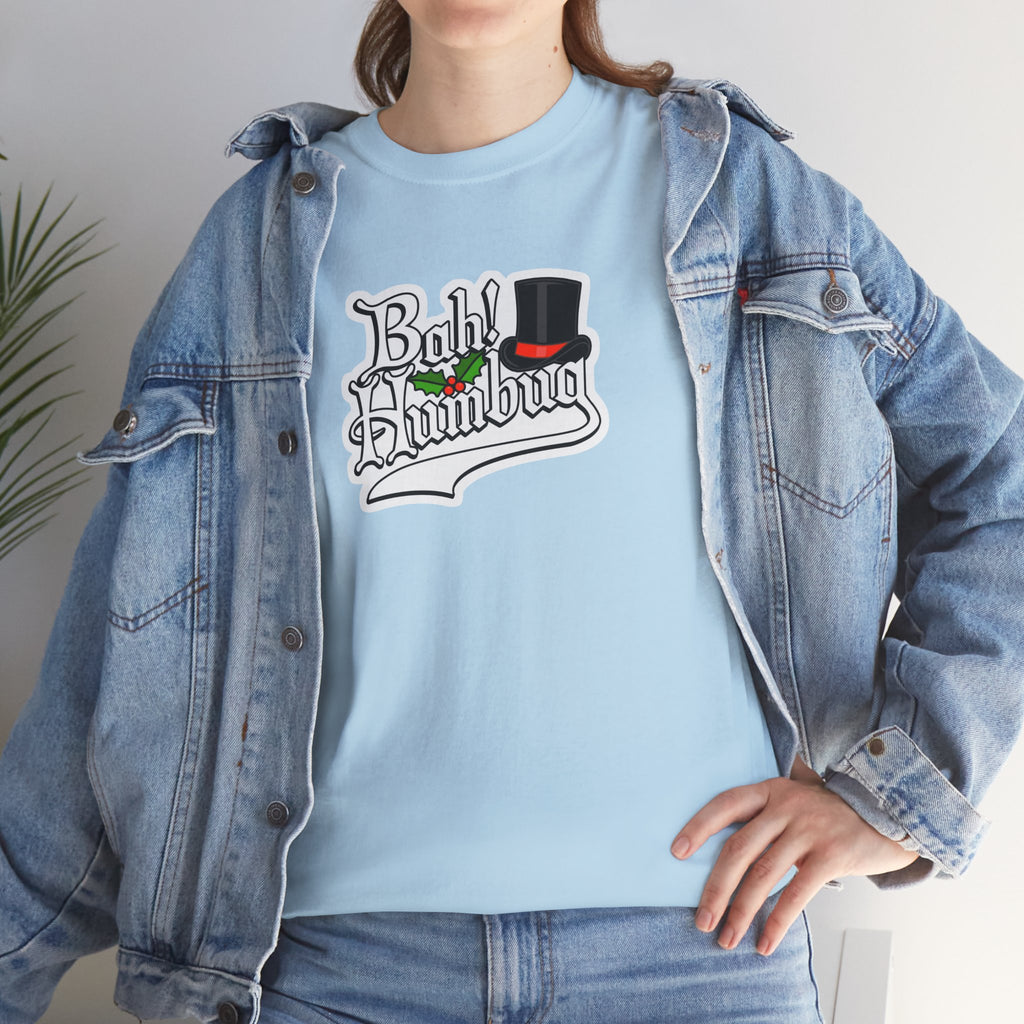 Bah Humbug Christmas Graphic Cotton T-Shirt / Tee