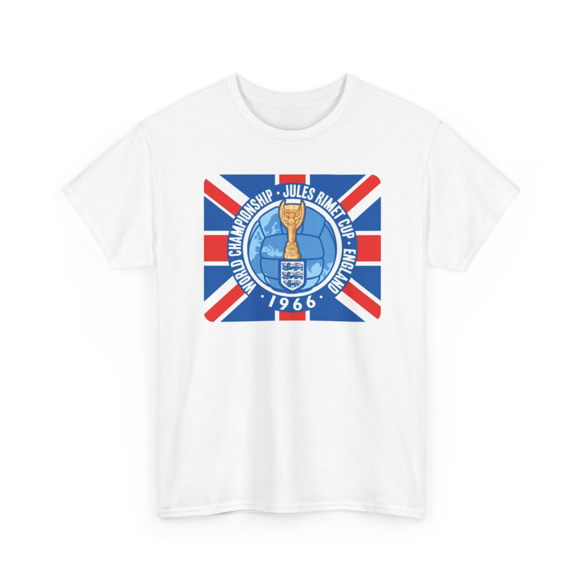 1966 World Cup Jules Rimet Trophy Tee — Vintage England Football Shirt