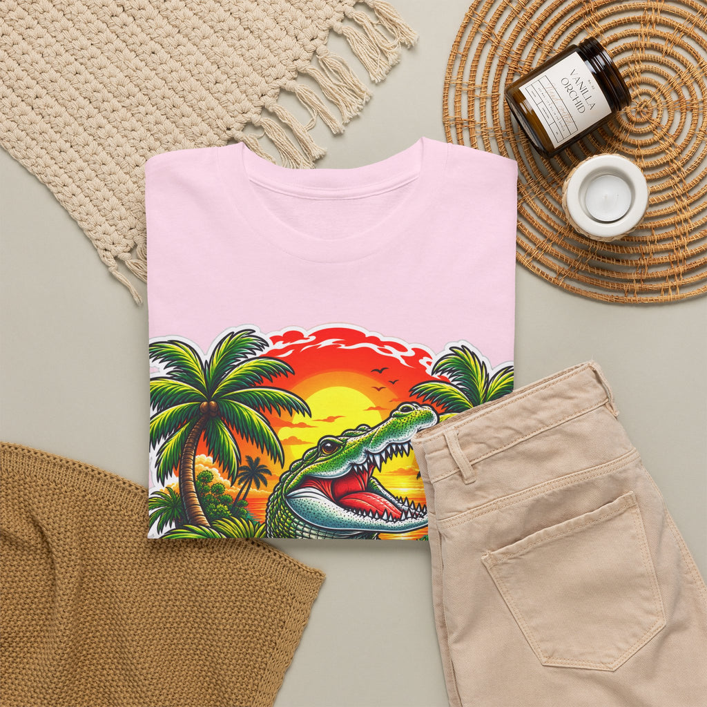 Florida Gator Sunset T-Shirt — Tropical Palm Beach Vacation Tee
