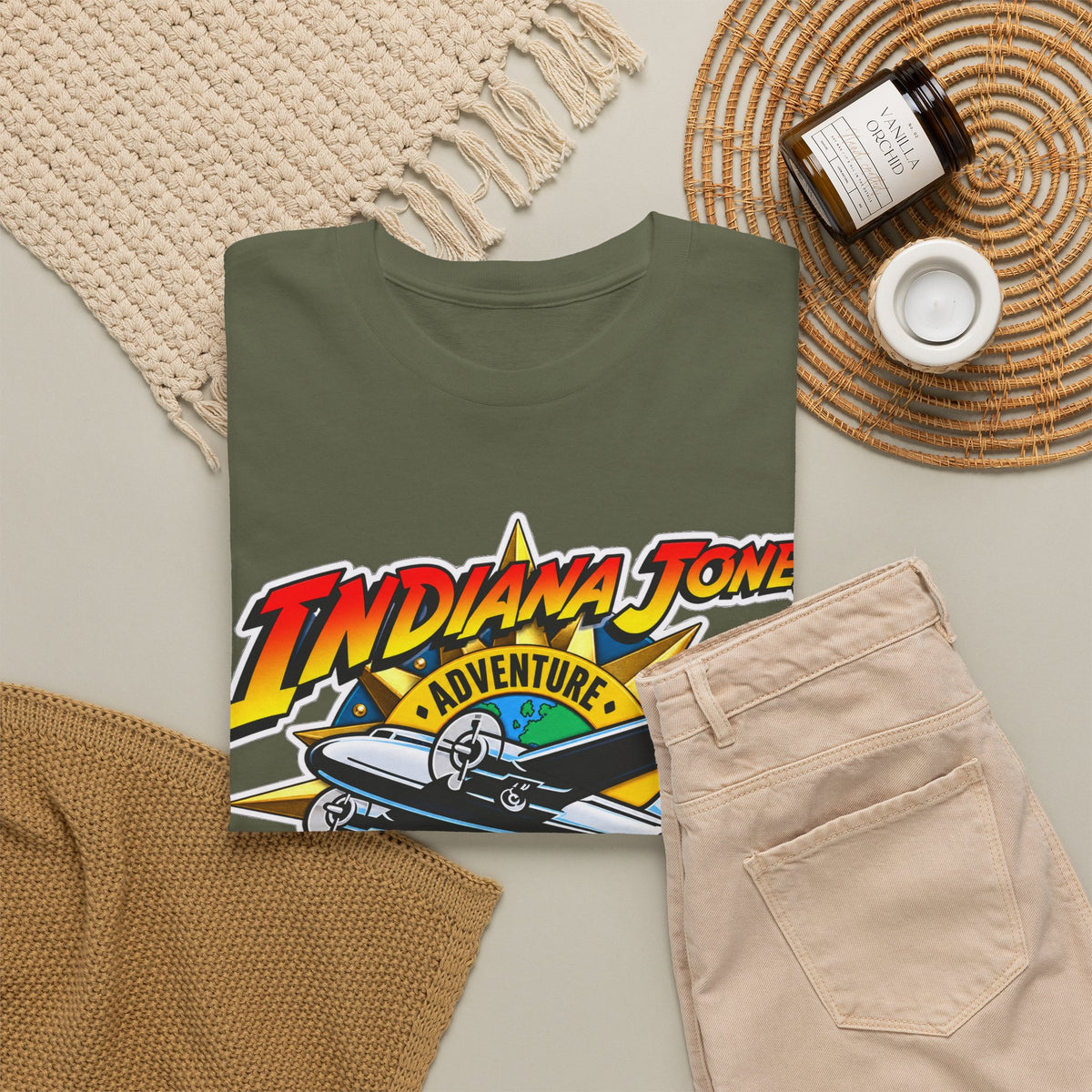 Indiana Jones Adventure Outpost Cotton T-Shirt / Tee
