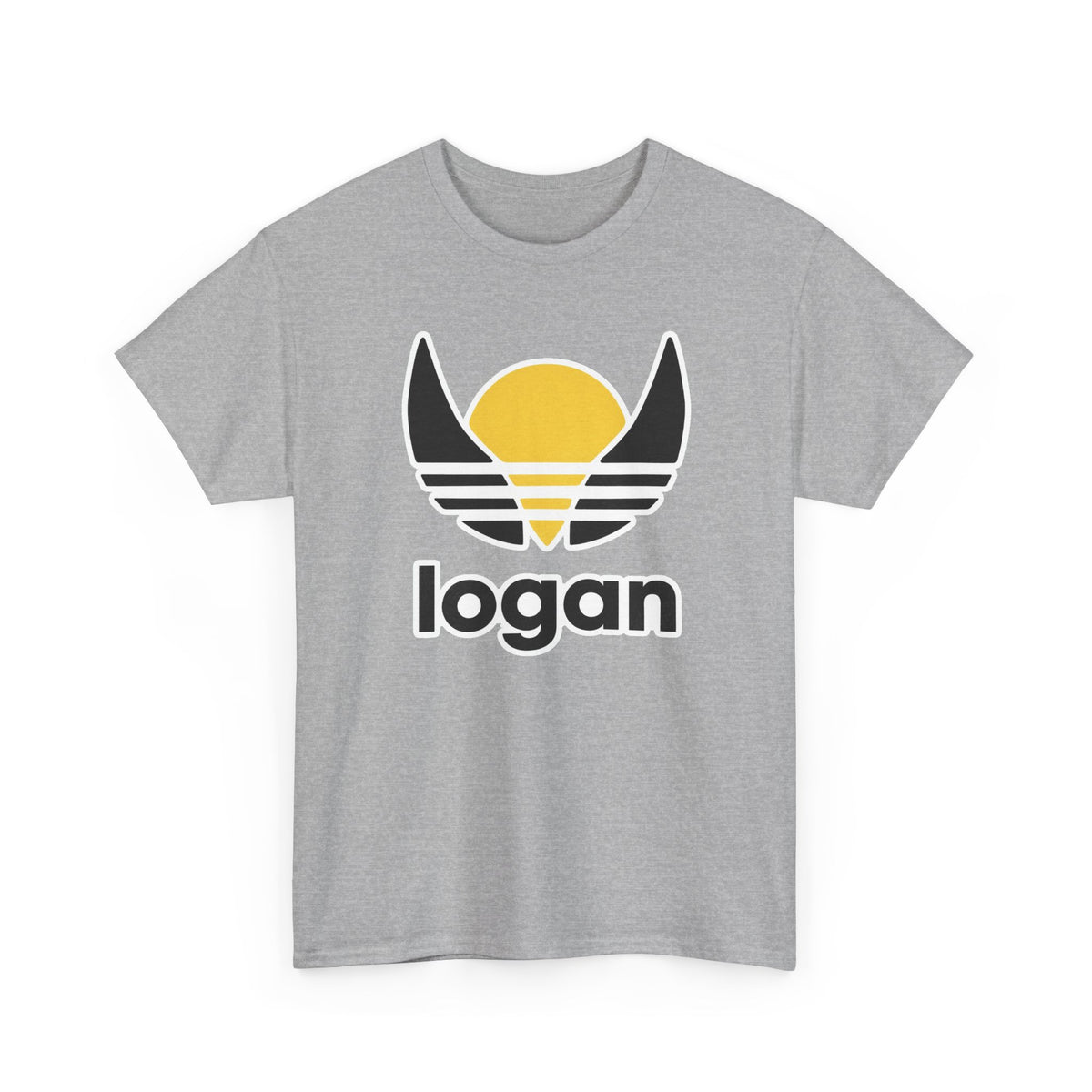 T‑Shirt — 'logan' Retro Sunrise Logo Cotton Tee