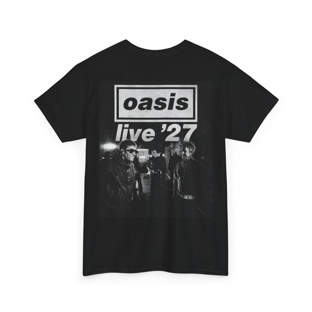 Oasis 'Live '27' Band Tee — Vintage Rock Concert T-Shirt