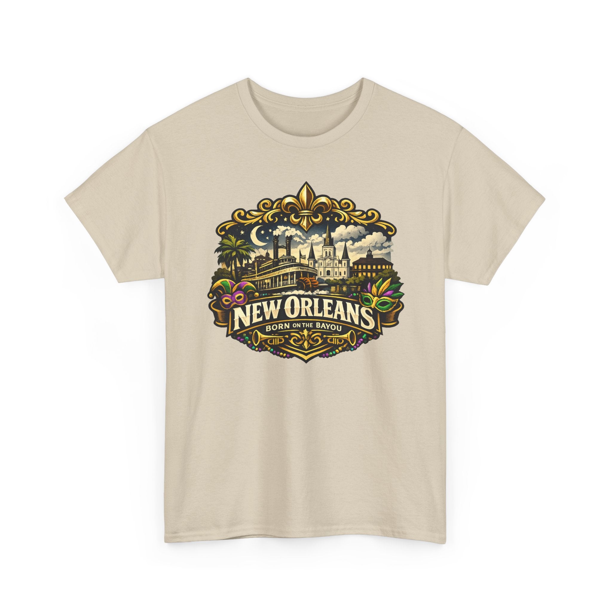 New Orleans Vintage Badge Tee — Crescent City Souvenir T-Shirt