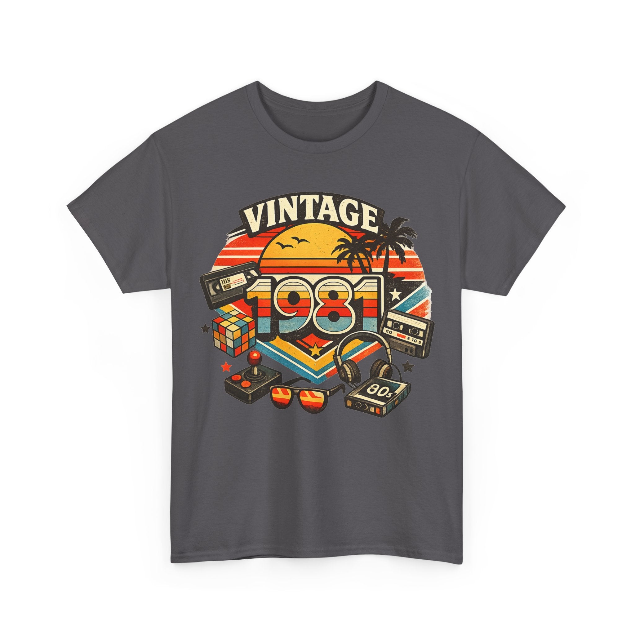 Vintage 1981 Retro Tee — 80s Nostalgia Graphic T-Shirt