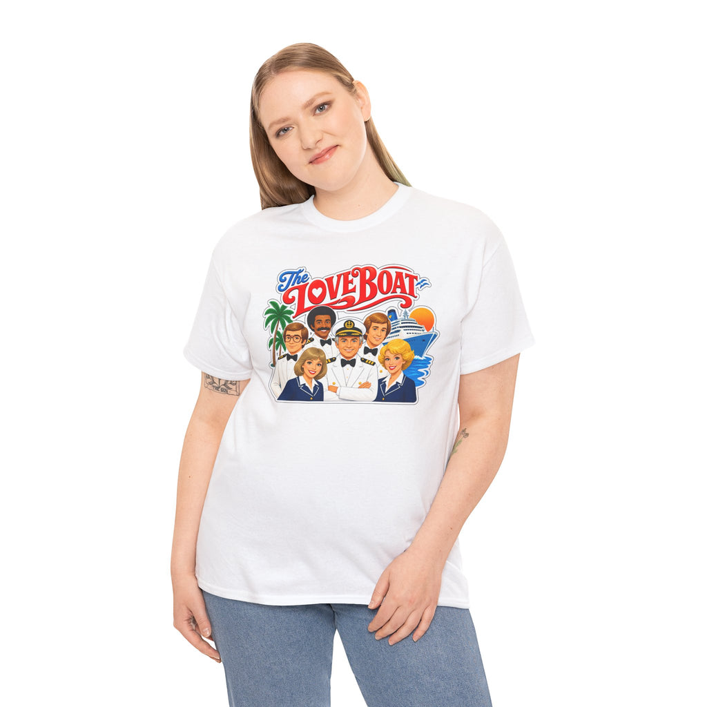 The Love Boat Crew Cotton T-Shirt — Retro TV Cruise Logo Tee