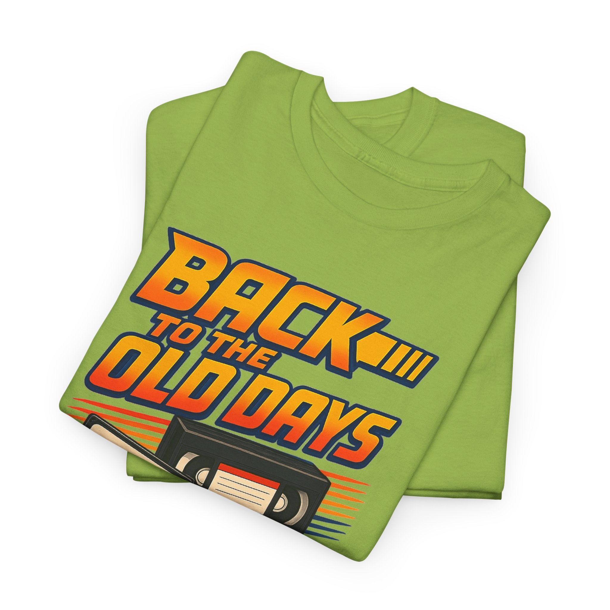 Back to the Old Days Tee – Retro Cassette & VHS Nostalgia T-Shirt