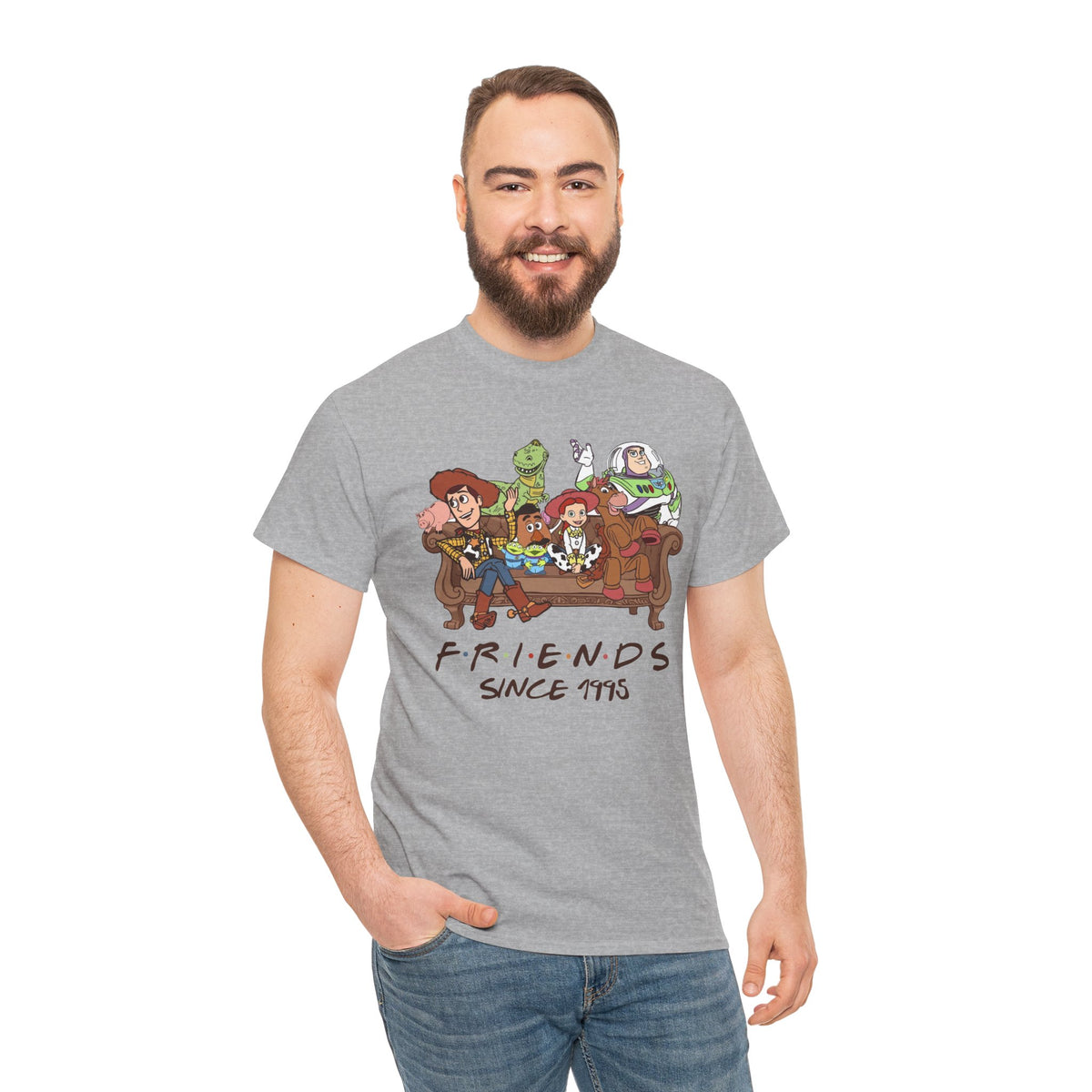 Toy Friends Since 1995 T-Shirt — Retro Cartoon Crew Cotton Tee