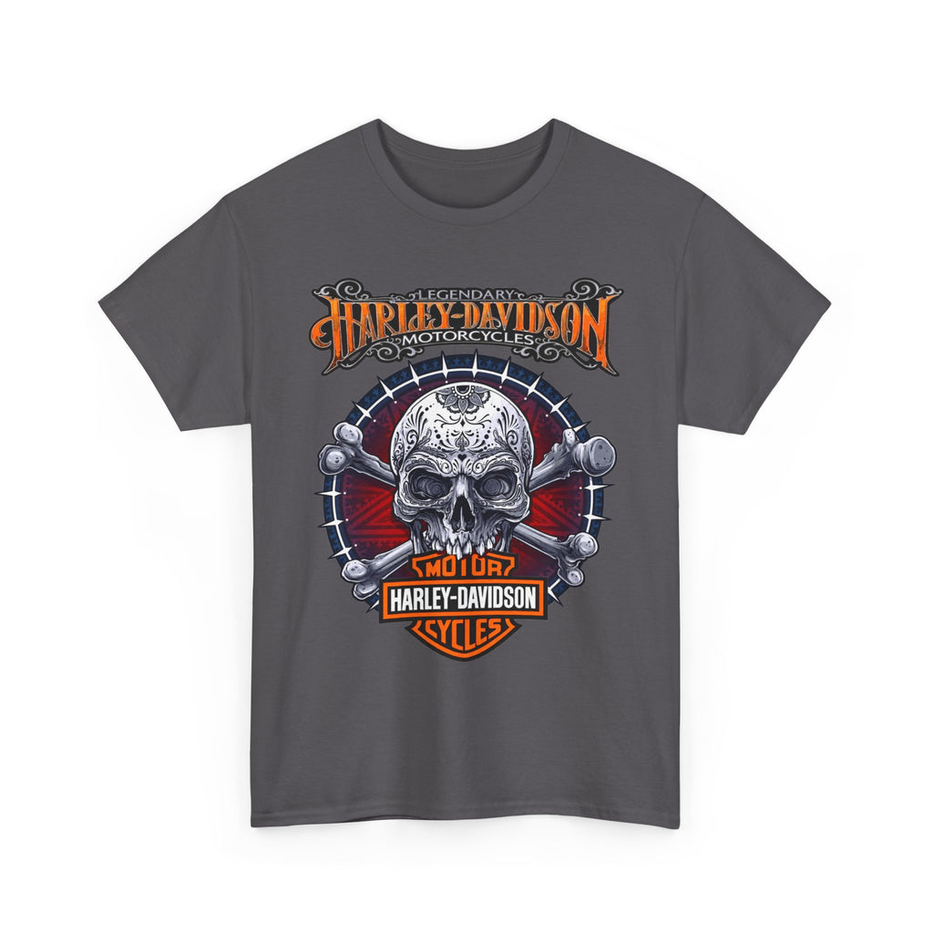 Harley-Davidson Skull Logo Cotton T‑Shirt