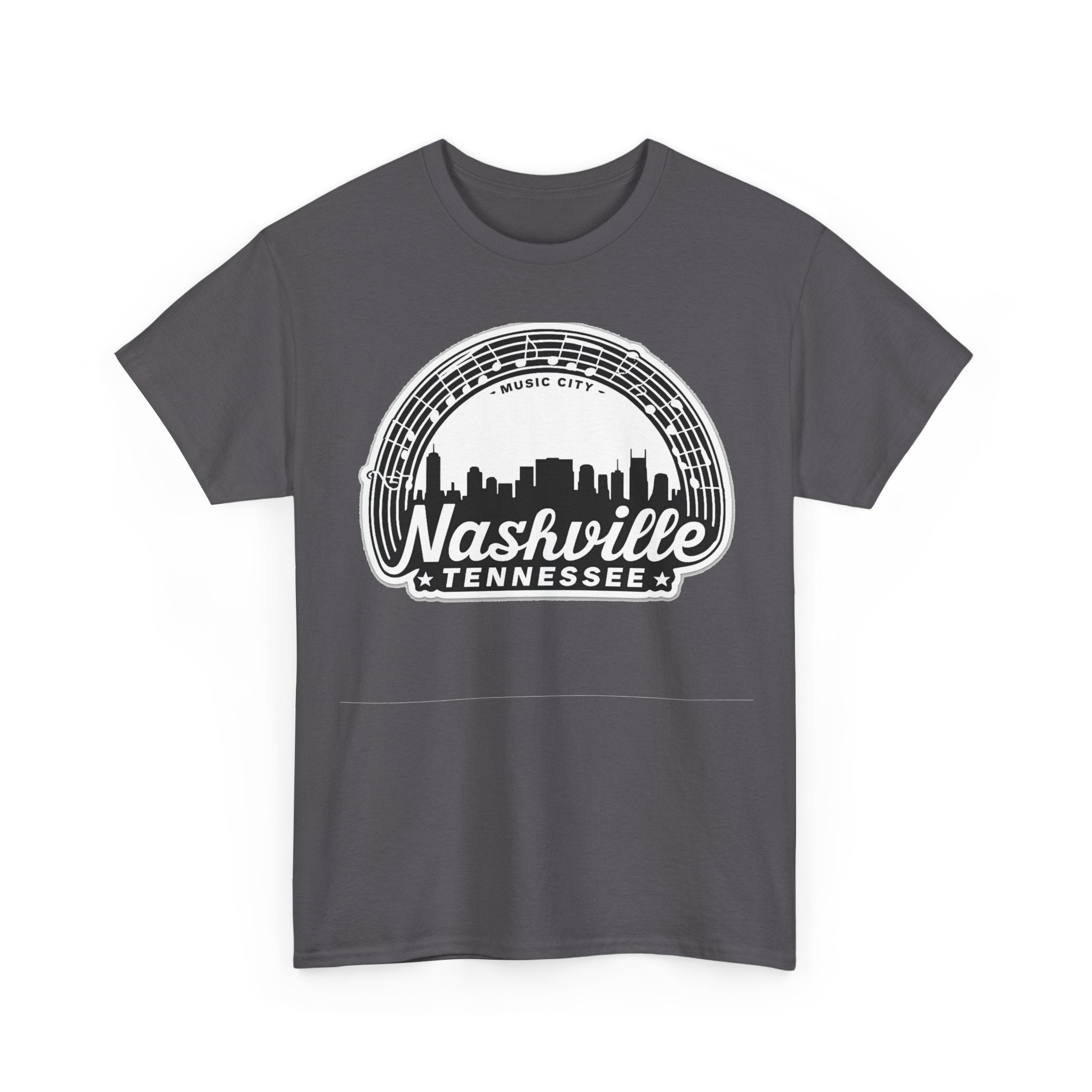 Nashville Tennessee Skyline Tee — Retro Music City Graphic Shirt