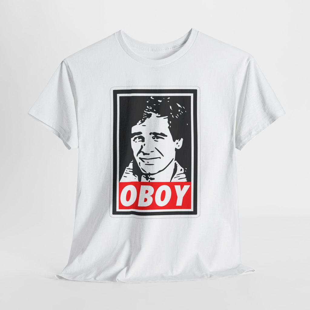 Oboy Quantum Leap Graphic Tee — Retro Pop Art Portrait T‑Shirt
