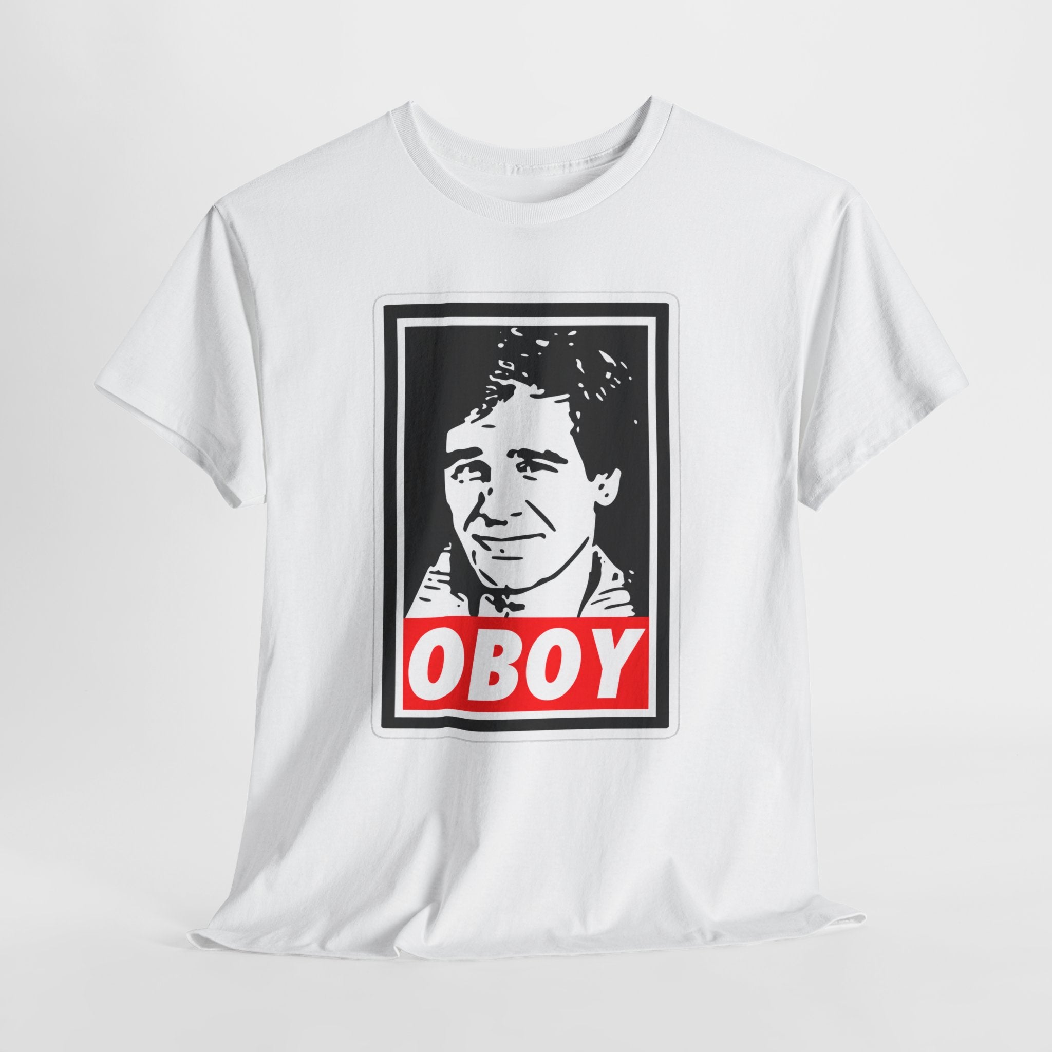 Oboy Quantum Leap Graphic Tee — Retro Pop Art Portrait T‑Shirt