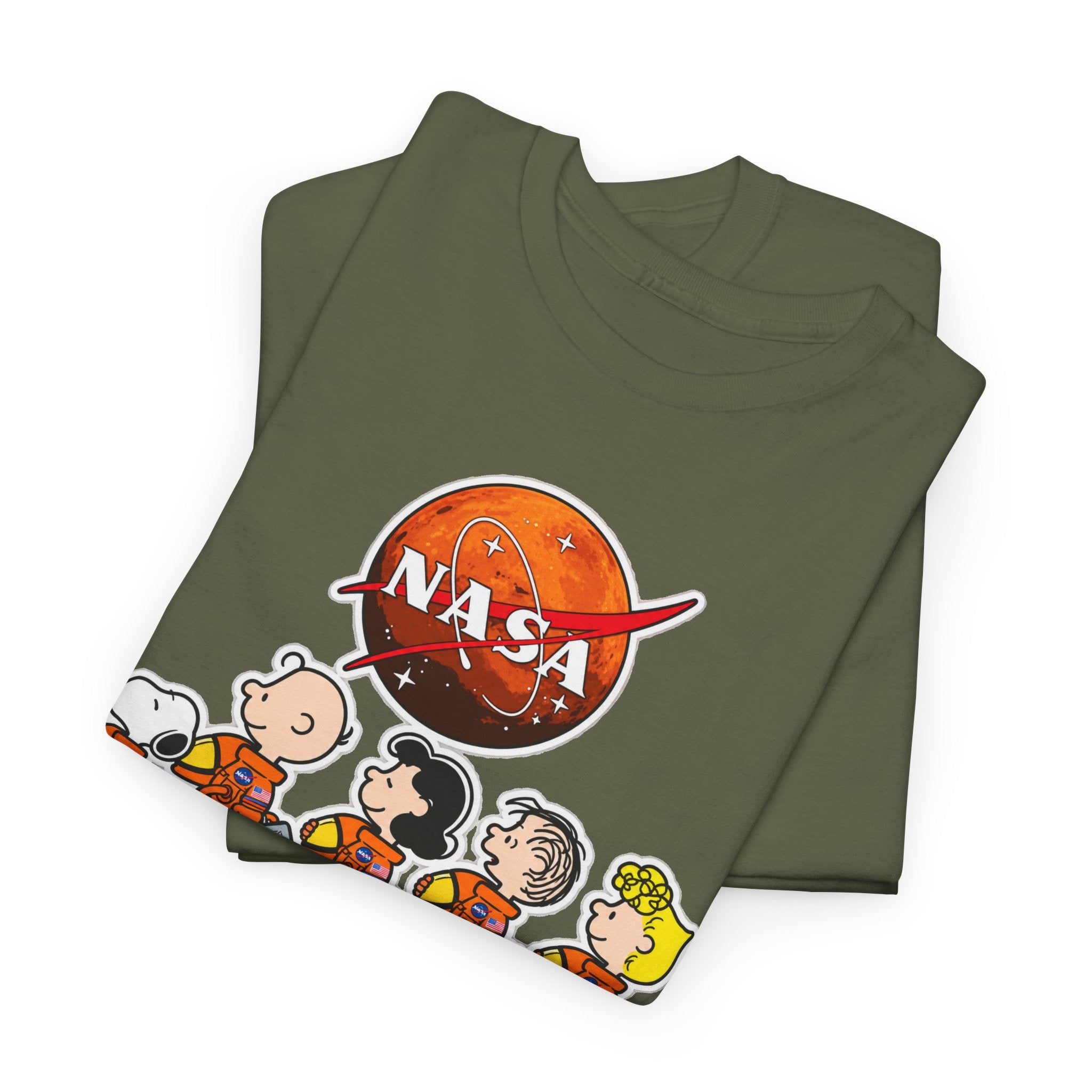 NASA Peanuts Cartoon T‑Shirt — Retro Space Snoopy & Crew Graphic Tee