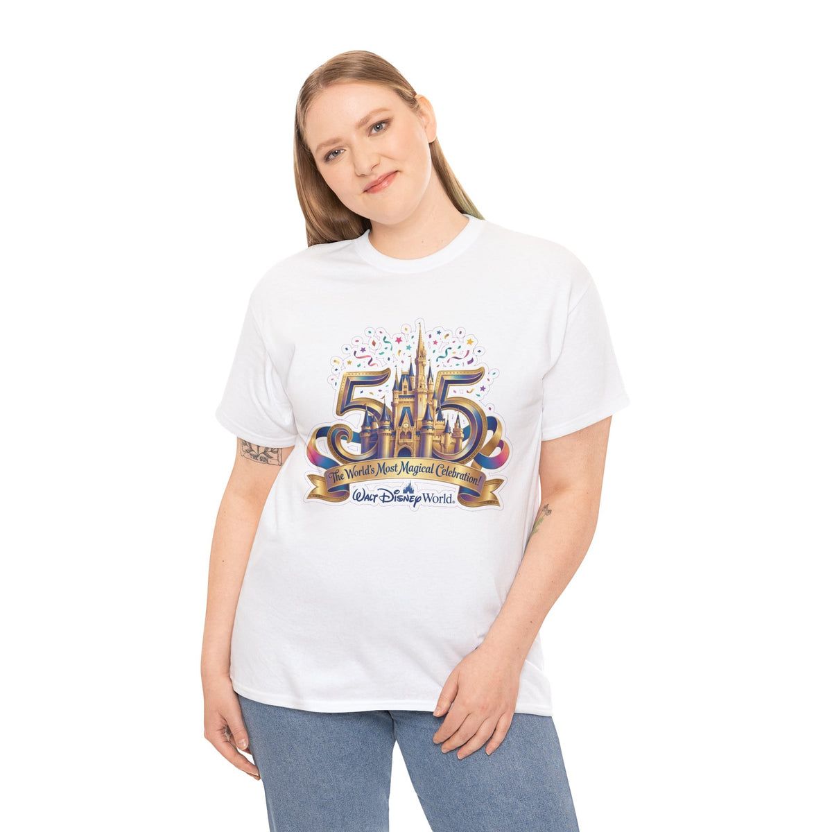 Disney World 50th Anniversary Castle Tee — 'The World's Most Magical Celebration' Souvenir T-Shirt