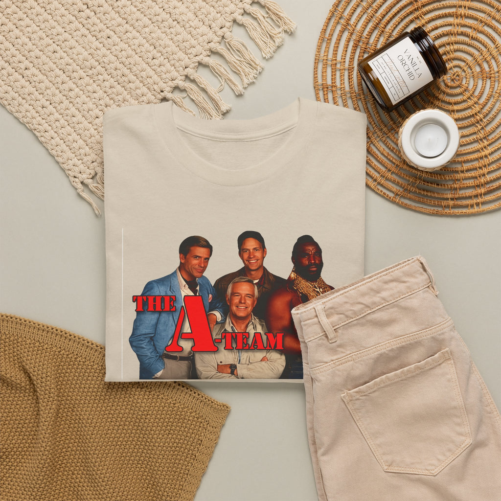 A-Team Graphic Tee — Retro TV Series Logo & Character Poster T-Shirt