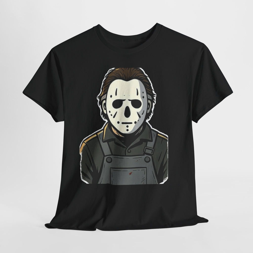 Horror Mask Tee — Jason-Inspired Halloween T-Shirt