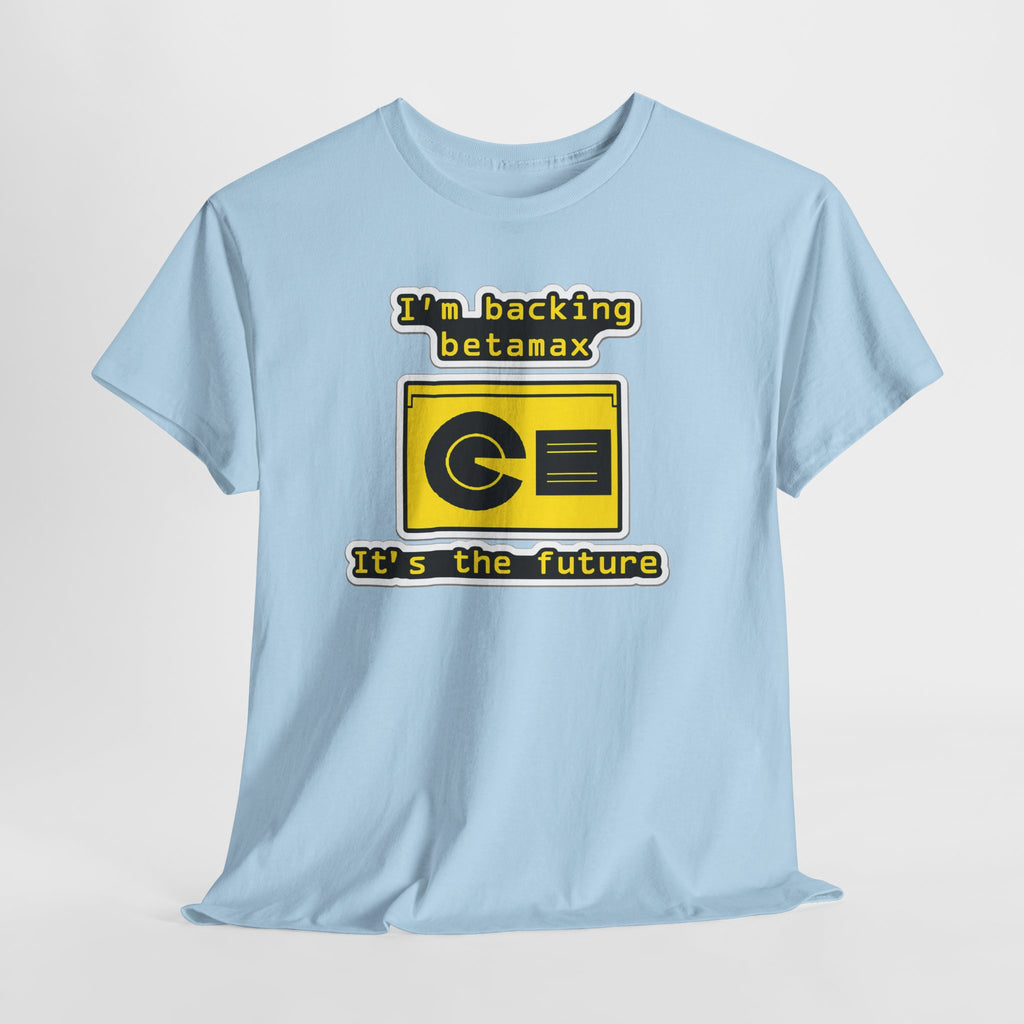 Betamax Retro Tee — "I’m backing betamax, it’s the future" Vintage Cassette T-Shirt