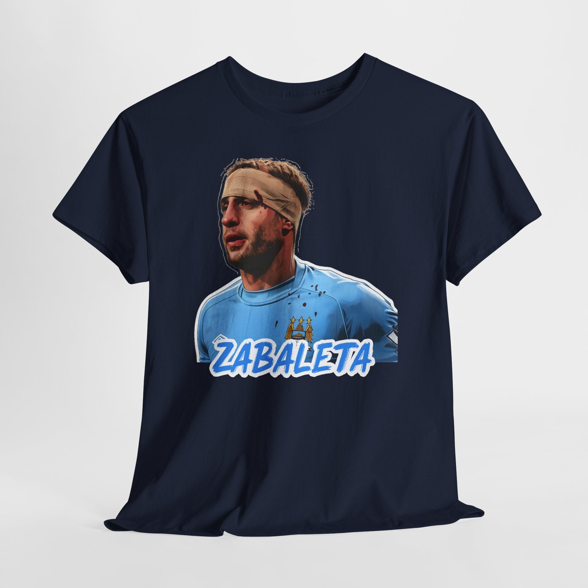 Zabaleta Manchester City Fan Tee — Retro Player Portrait Soccer T‑Shirt