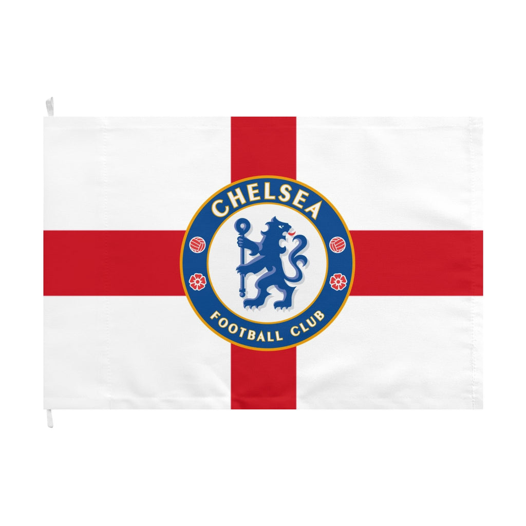 Chelsea FC St. George Cross Flag — Double-Sided Football Club Banner