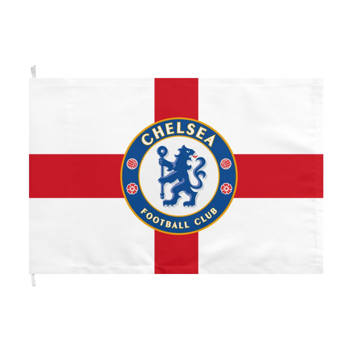 Chelsea FC St. George Cross Flag — Double-Sided Football Club Banner