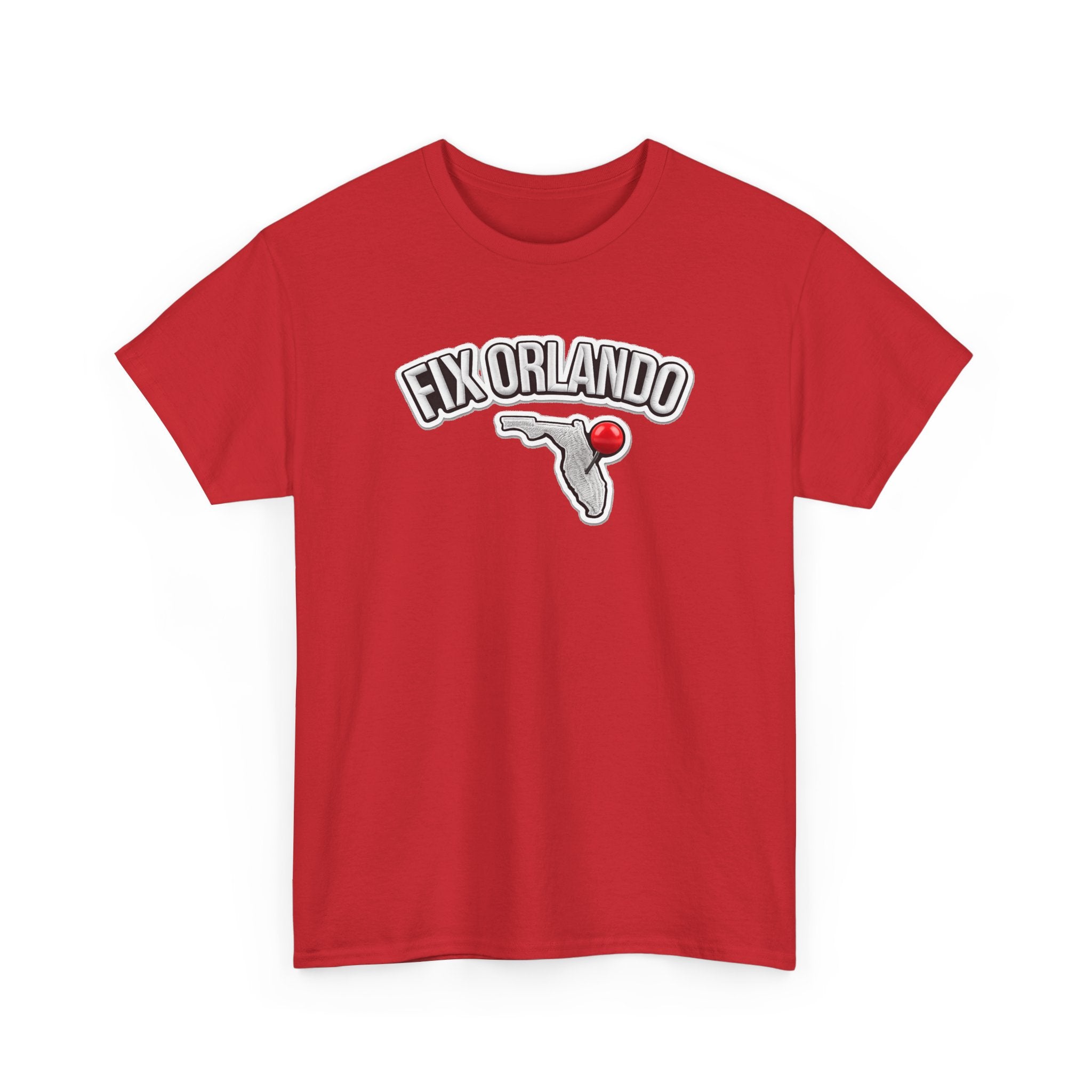 Fix Orlando T-Shirt — Florida Map with Bowling Pin Local Pride Tee