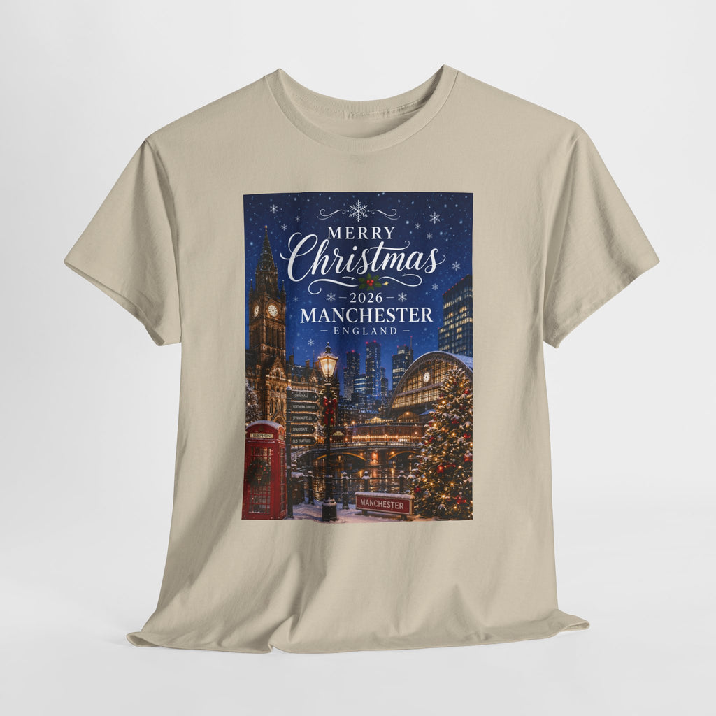 Manchester Christmas Tee — Merry Christmas 2026 Holiday T‑Shirt