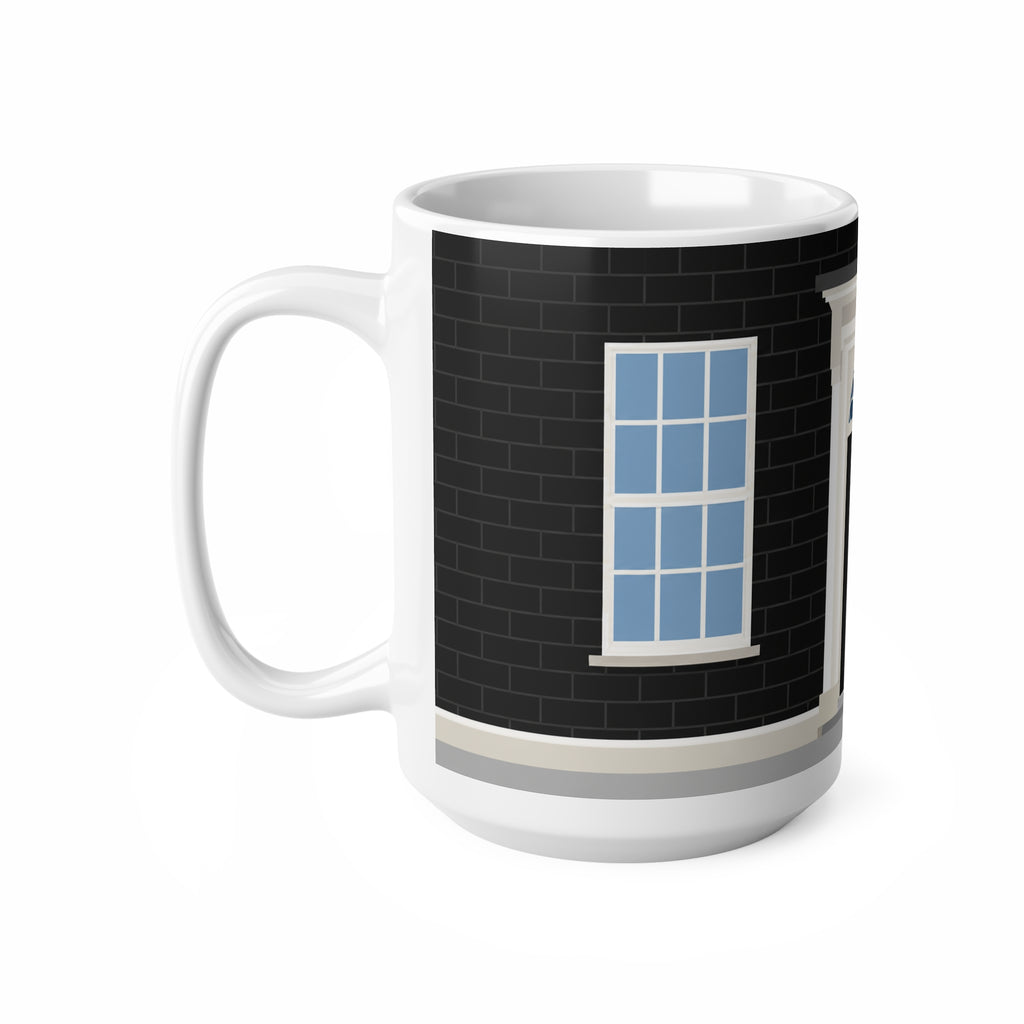 No.10 Downing Street Georgian Door Coffee Mug — Ceramic Tea Cup, 11oz & 15oz
